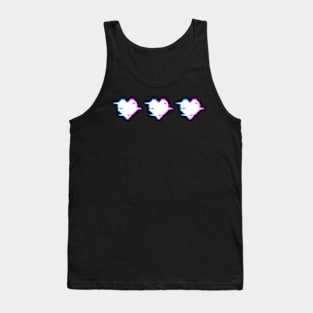 Glitch Hearts Tank Top